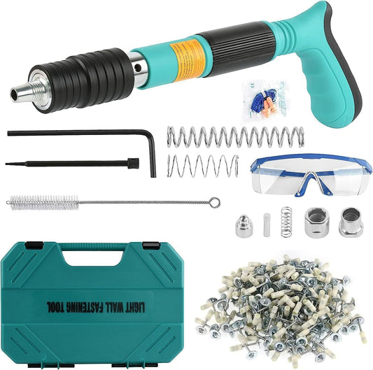 Mini Air Nailer Gun – Low Noise Manual Wall Fastening Tool for Home Repair and Woodwork - One Stop Shop