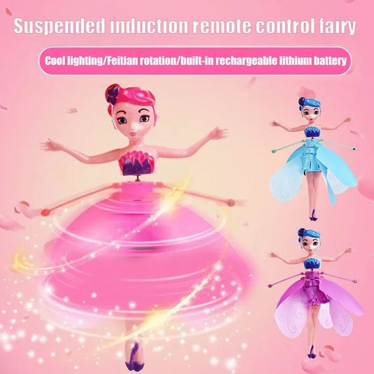 Flying Fairy Princess Doll – Hand Sensor Rechargeable Toy for Girls - One Stop Shop
