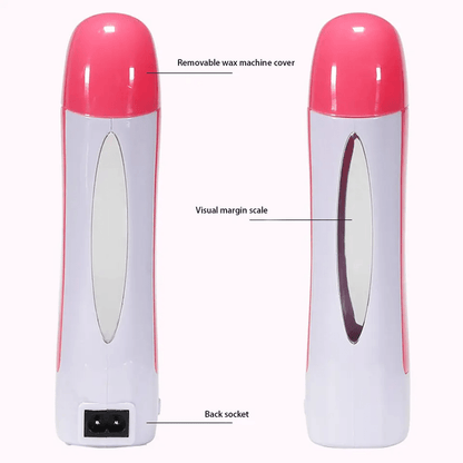 3-in-1 Wax Heater Machine for Hair Removal – Cartridge Warmer with Epilator and Strips