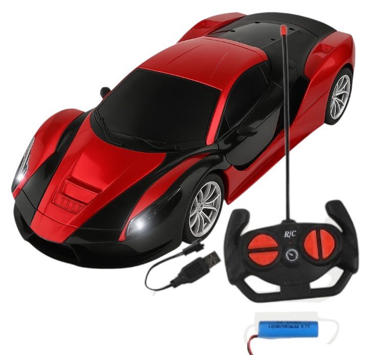 Rechargeable RC Racing Car with LED Lights – Fun Gift for Kids, Boys & Girls- One Stop Shop