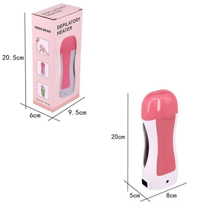 3-in-1 Wax Heater Machine for Hair Removal – Cartridge Warmer with Epilator and Strips
