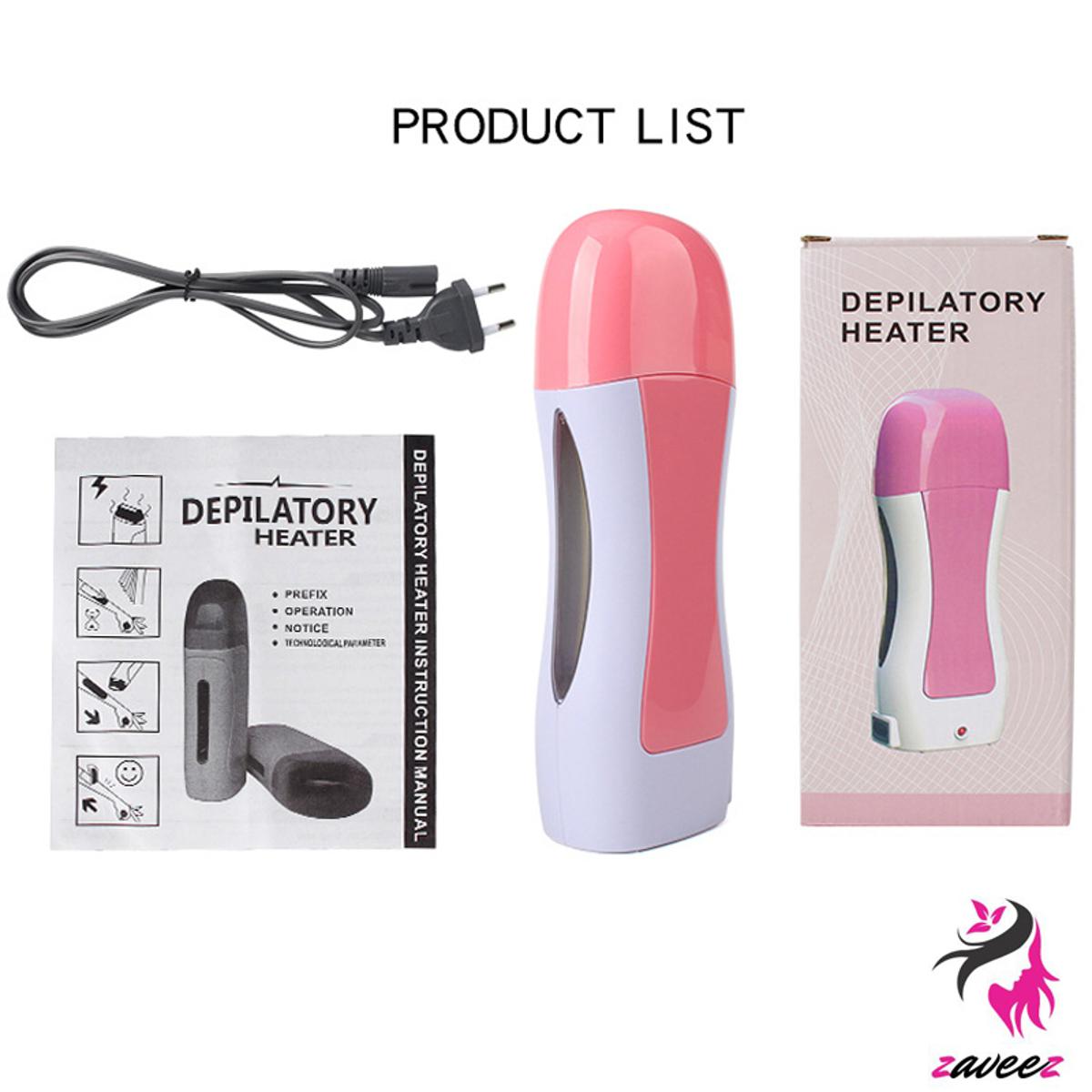 3-in-1 Wax Heater Machine for Hair Removal – Cartridge Warmer with Epilator and Strips