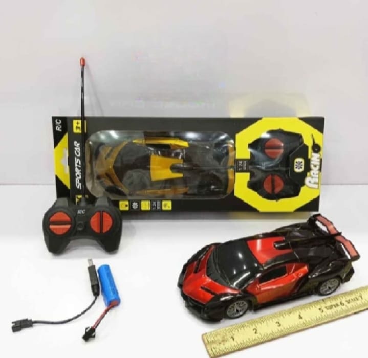 Rechargeable RC Racing Car with LED Lights – Fun Gift for Kids, Boys & Girls - One Stop Shop